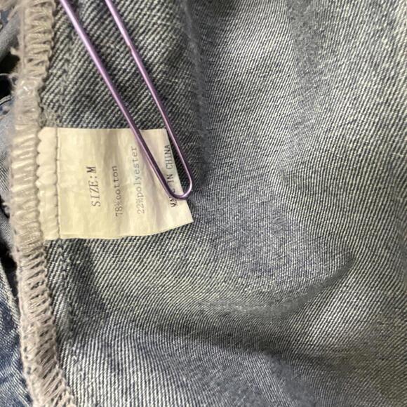 Medium Wash Distressed Women's Denim Jacket - Picture 5 of 5